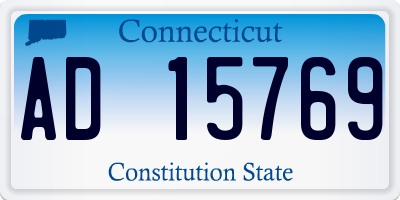 CT license plate AD15769