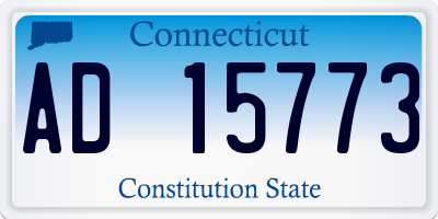 CT license plate AD15773