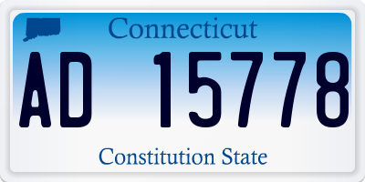CT license plate AD15778
