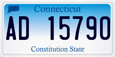 CT license plate AD15790