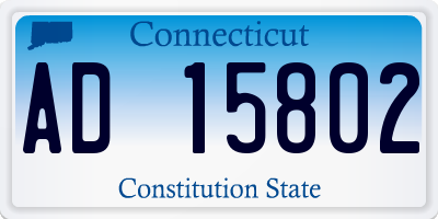 CT license plate AD15802