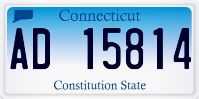 CT license plate AD15814
