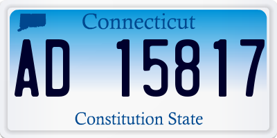 CT license plate AD15817