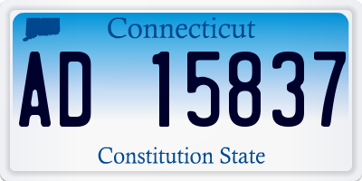CT license plate AD15837