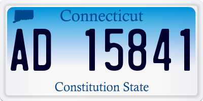 CT license plate AD15841