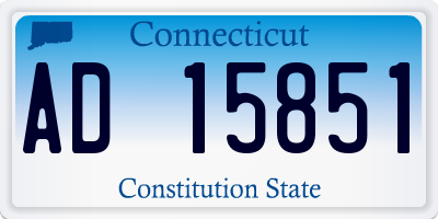 CT license plate AD15851