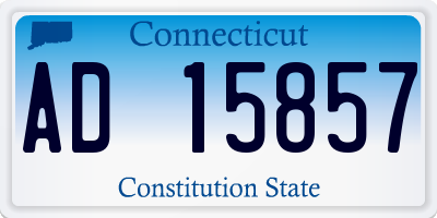 CT license plate AD15857