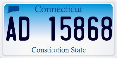 CT license plate AD15868