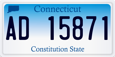 CT license plate AD15871