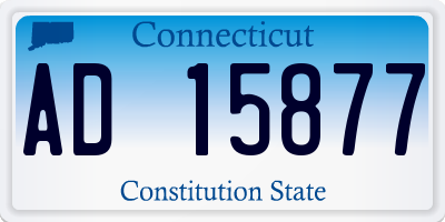 CT license plate AD15877
