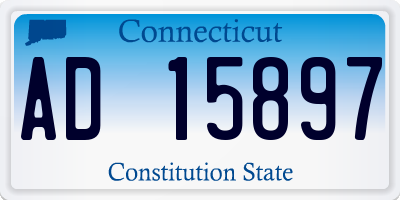 CT license plate AD15897