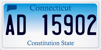 CT license plate AD15902