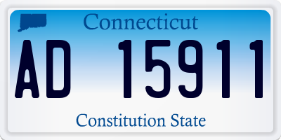 CT license plate AD15911