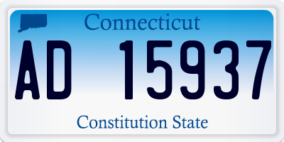 CT license plate AD15937