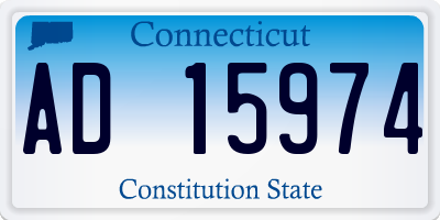 CT license plate AD15974