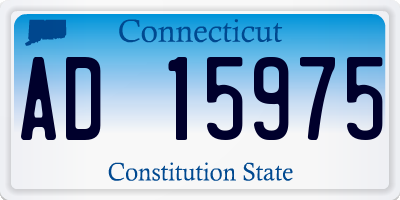 CT license plate AD15975