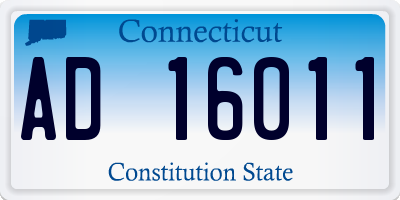 CT license plate AD16011