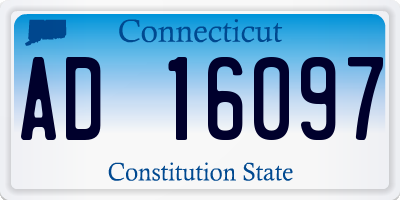 CT license plate AD16097