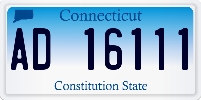 CT license plate AD16111