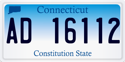 CT license plate AD16112