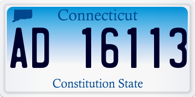 CT license plate AD16113