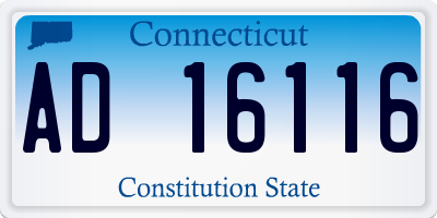 CT license plate AD16116