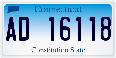 CT license plate AD16118