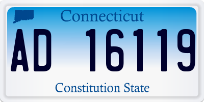 CT license plate AD16119