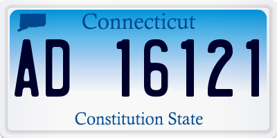 CT license plate AD16121
