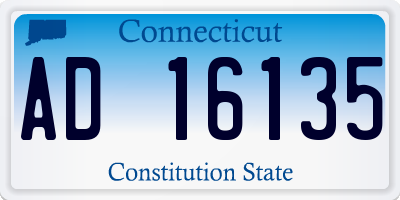 CT license plate AD16135