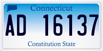 CT license plate AD16137