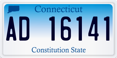 CT license plate AD16141