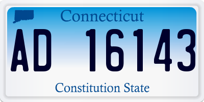 CT license plate AD16143