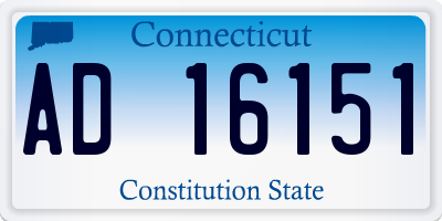 CT license plate AD16151