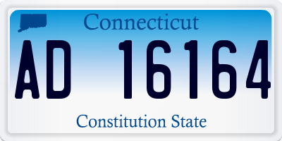 CT license plate AD16164