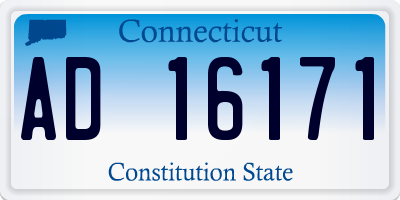 CT license plate AD16171
