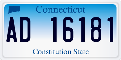 CT license plate AD16181