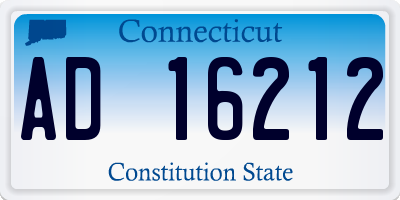 CT license plate AD16212