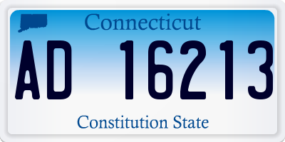 CT license plate AD16213