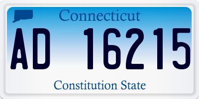 CT license plate AD16215