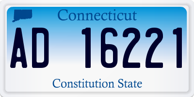 CT license plate AD16221