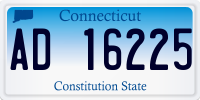 CT license plate AD16225