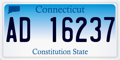 CT license plate AD16237