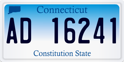 CT license plate AD16241