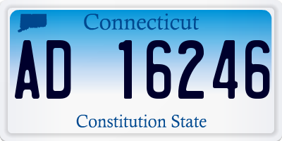 CT license plate AD16246