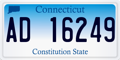 CT license plate AD16249