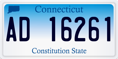 CT license plate AD16261