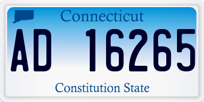 CT license plate AD16265