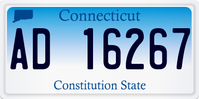 CT license plate AD16267