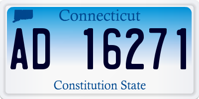 CT license plate AD16271